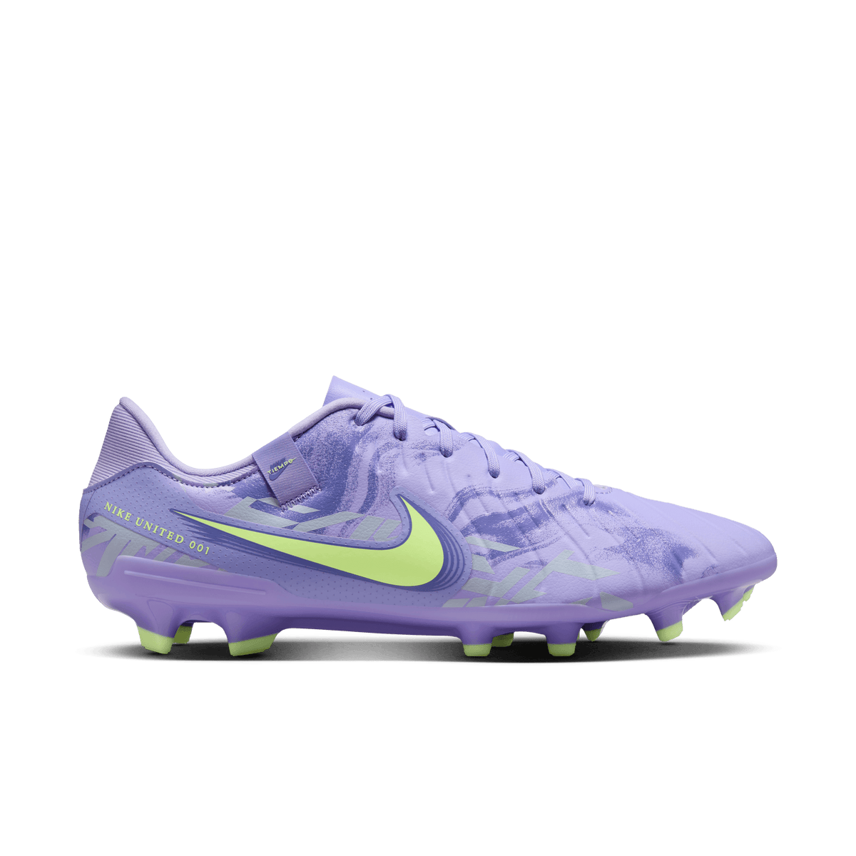 Nike United Tiempo Legend 10 Academy-Purple Agate/Barely Volt product image 1, provided for visual reference and product