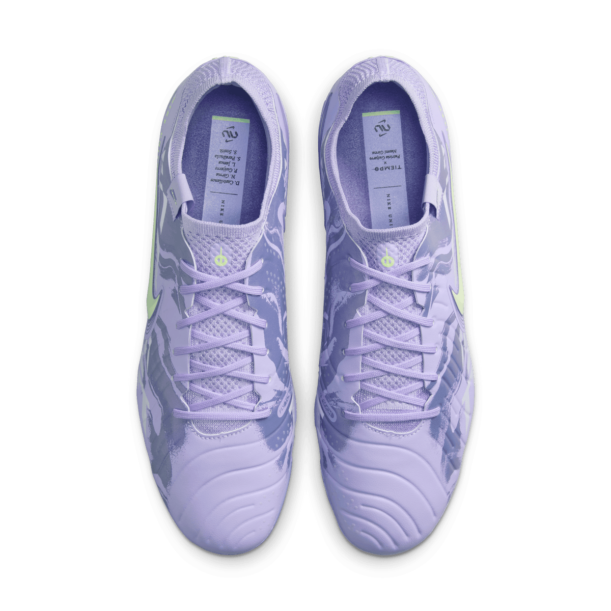 Nike United Tiempo Legend 10 Elite-Purple Agate/Barely Volt product image 6, provided for visual reference and product