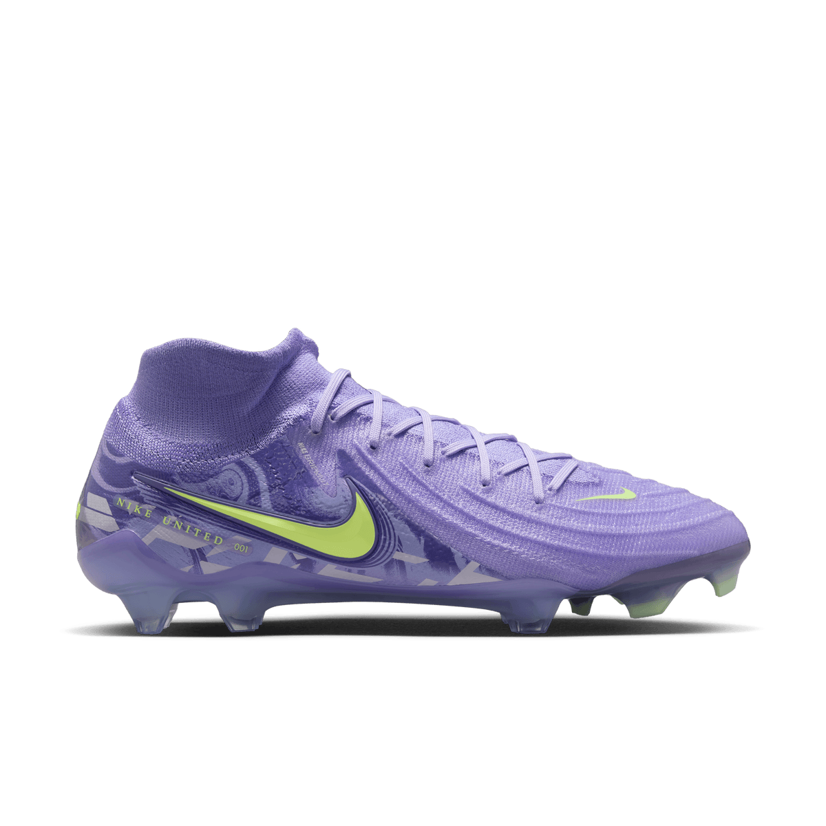Nike United Phantom Luna 2 Elite-Purple Agate/Barely Volt product image 1, provided for visual reference and product detail