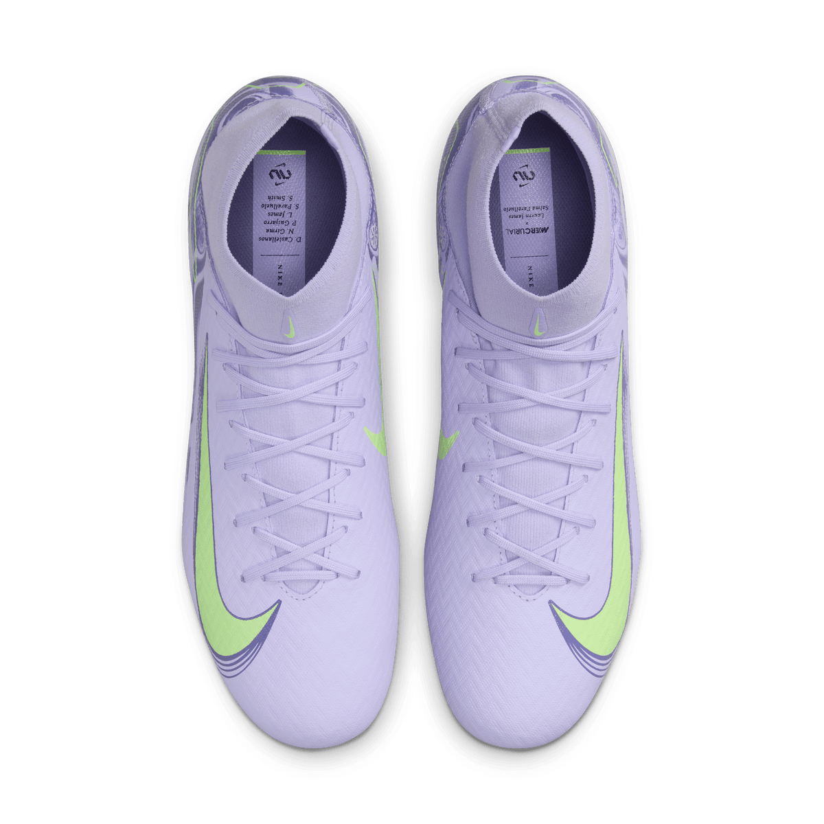 Nike United Mercurial Superfly 10 Academy-Purple Agate/Barely Volt product image 5, provided for visual reference and