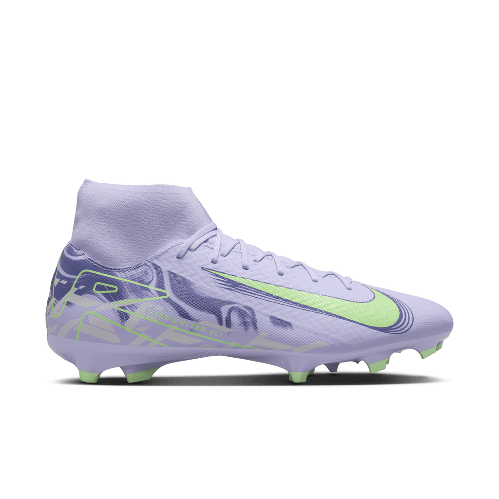 Nike United Mercurial Superfly 10 Academy-Purple Agate/Barely Volt product image 1, provided for visual reference and