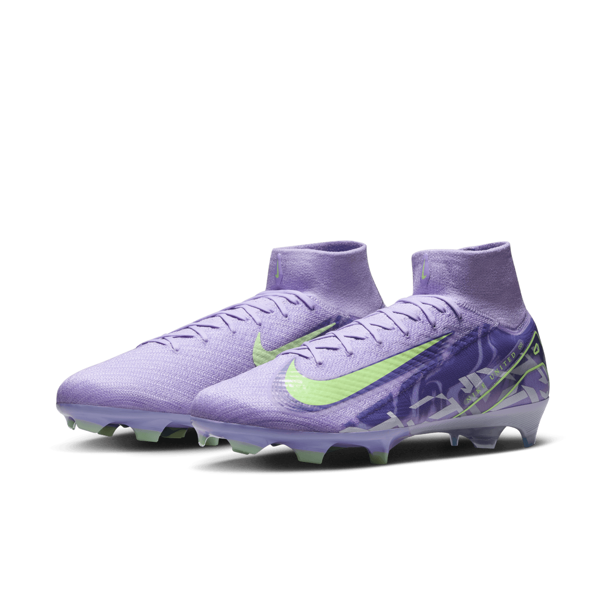 Nike United Mercurial Superfly 10 Elite-Purple Agate/Barely Volt product image 3, provided for visual reference and product