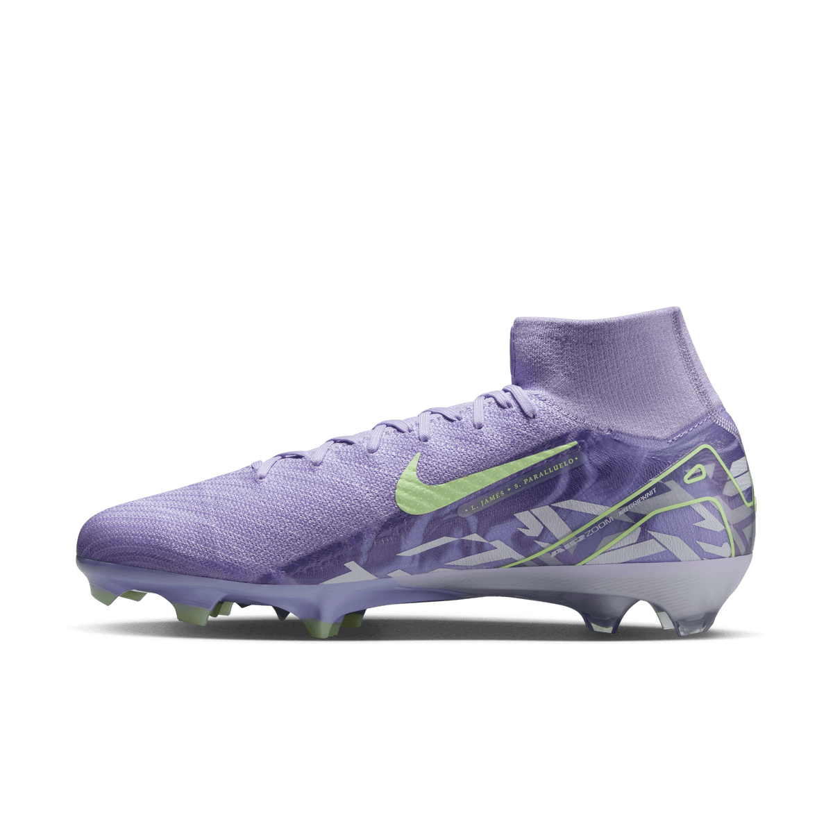 Nike United Mercurial Superfly 10 Elite-Purple Agate/Barely Volt product image 2, provided for visual reference and product