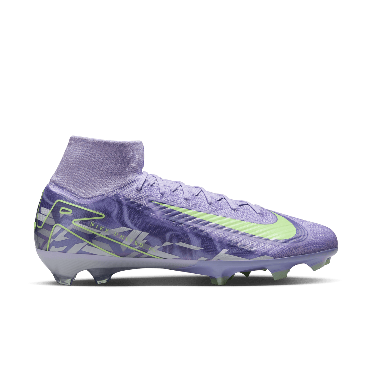 Nike Youth United Mercurial Superfly 10 Elite-Purple Agate/Barely Volt product image 1, provided for visual reference and