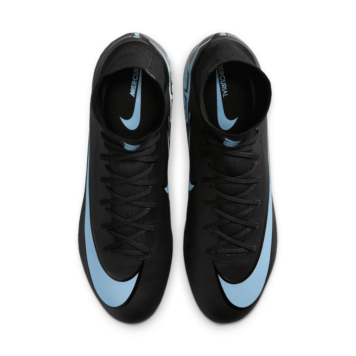 Nike Mercurial Superfly 10 Pro FG High-Top Soccer Cleats-Black/ice Blue product image 4, provided for visual reference and