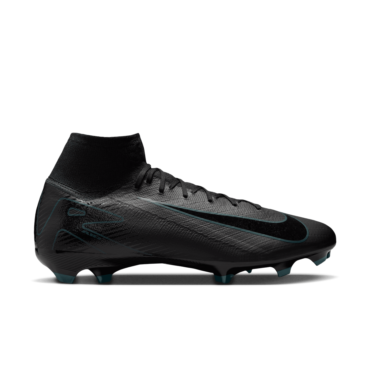 Nike Mercurial Superfly 10 Pro FG High-Top Soccer Cleats-Black/Deep Jungle product image 1, provided for visual reference