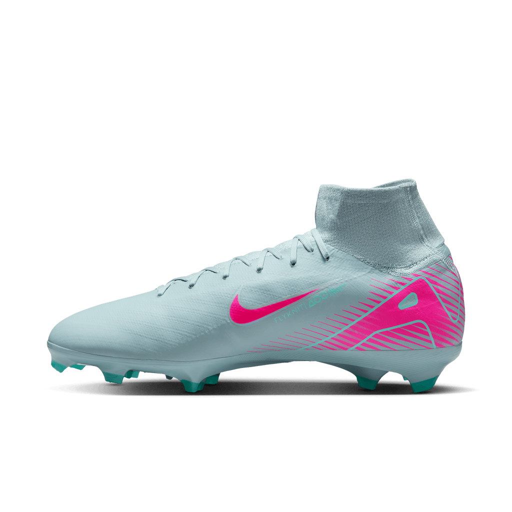 Nike Youth Mercurial Superfly10 Pro FG High-Top Soccer Cleats-Ocean Cube/Pink Blast product image 2, provided for visual