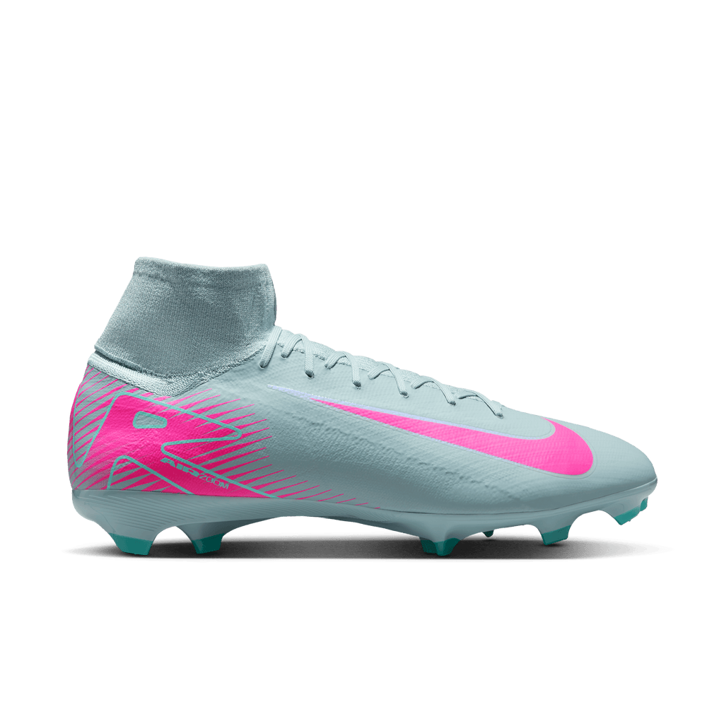 Nike Youth Mercurial Superfly10 Pro FG High-Top Soccer Cleats-Ocean Cube/Pink Blast product image 1, provided for visual