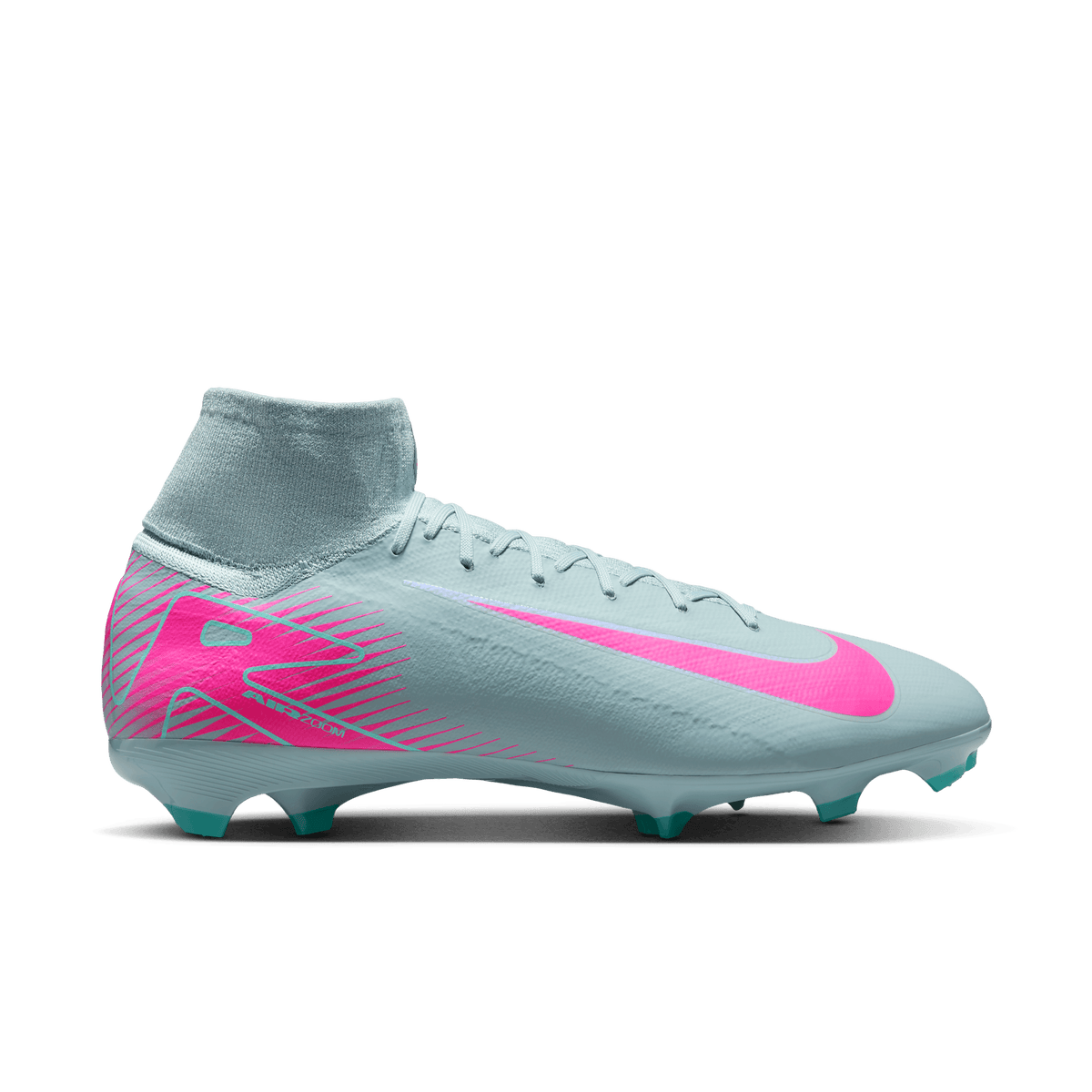 Nike Youth Mercurial Superfly10 Pro FG High-Top Soccer Cleats-Ocean Cube/Pink Blast product image 1, provided for visual