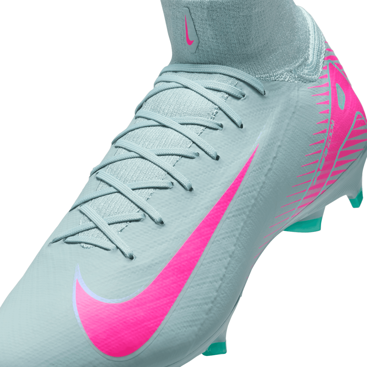 Nike Youth Mercurial Superfly10 Pro FG High-Top Soccer Cleats-Ocean Cube/Pink Blast product image 3, provided for visual