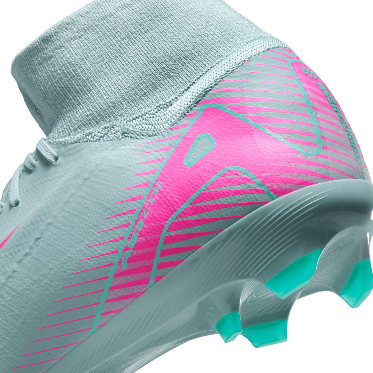 Nike Youth Mercurial Superfly10 Pro FG High-Top Soccer Cleats-Ocean Cube/Pink Blast product image 5, provided for visual