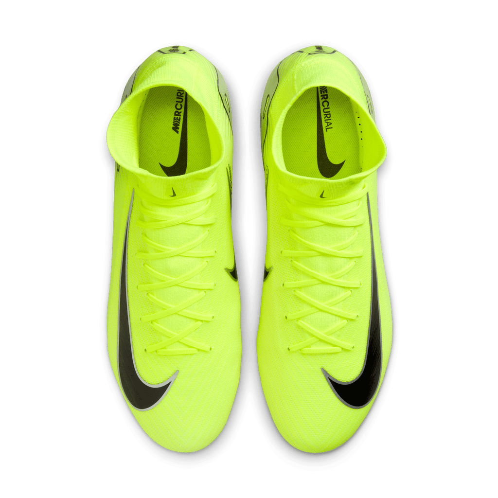Nike Mercurial Superfly 10 Pro FG High-Top Soccer Cleats-Volt/Black product image 4, provided for visual reference and