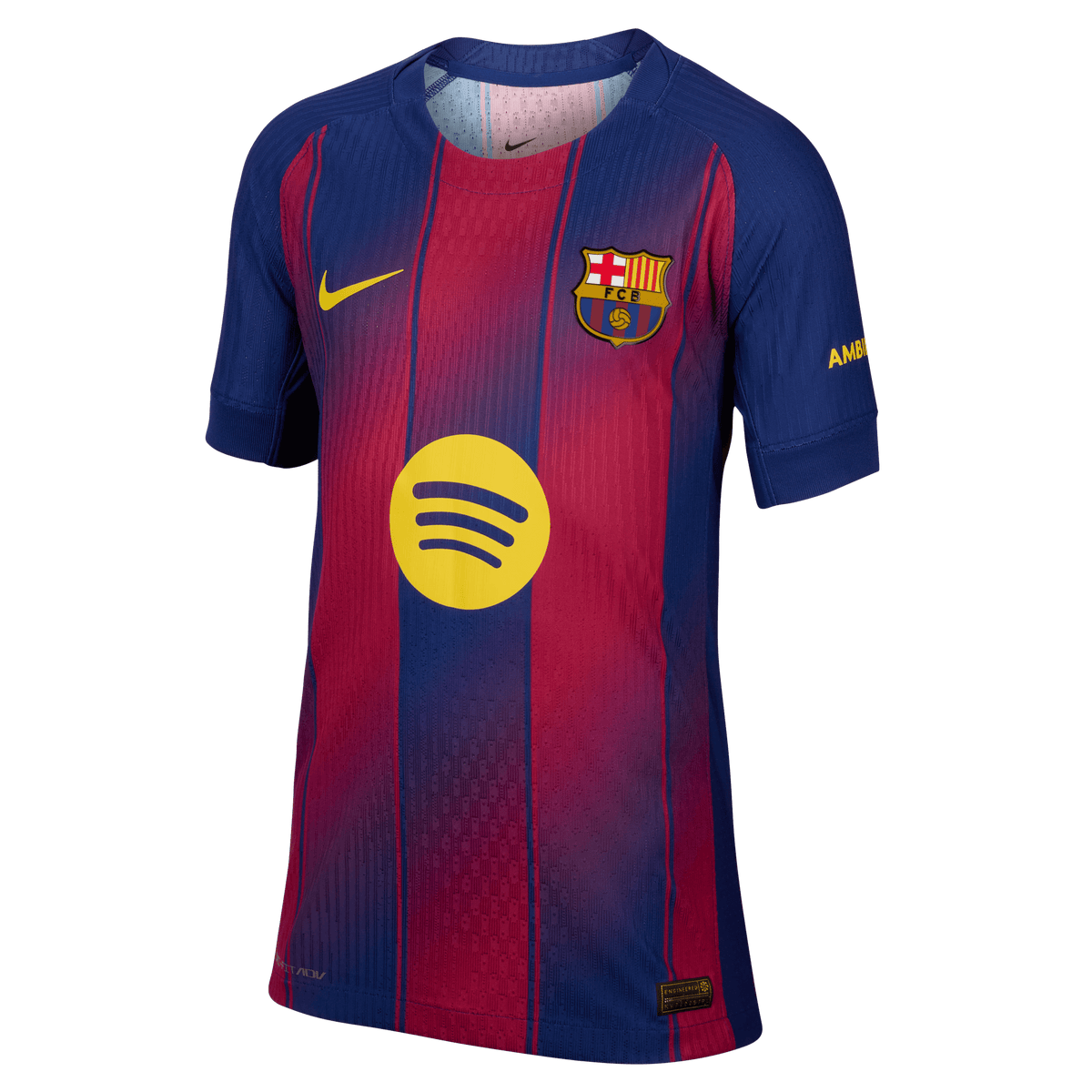 Nike Youth Barcelona Authentic Match Home Stadium Jersey 25/26 product image 1, provided for visual reference and product