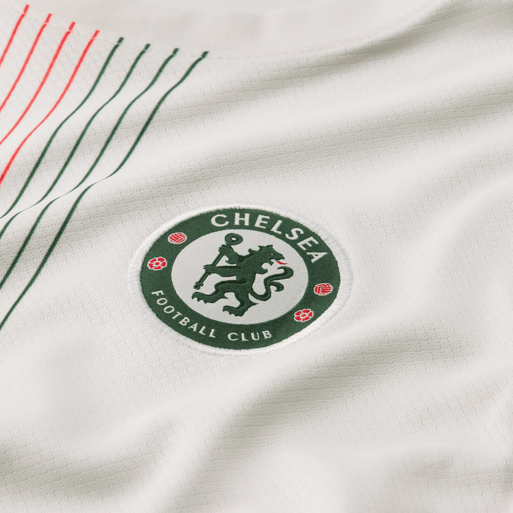 Nike Youth Chelsea FC Stadium Away Dri-FIT Soccer Jersey 25/26 product image 3, provided for visual reference and product
