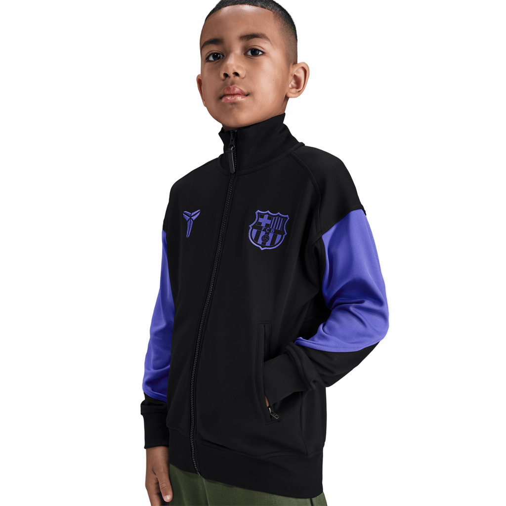 Kobe Bryant Big Kids' FC Barcelona Academy Pro Away Anthem Jacket product image 1, provided for visual reference and product