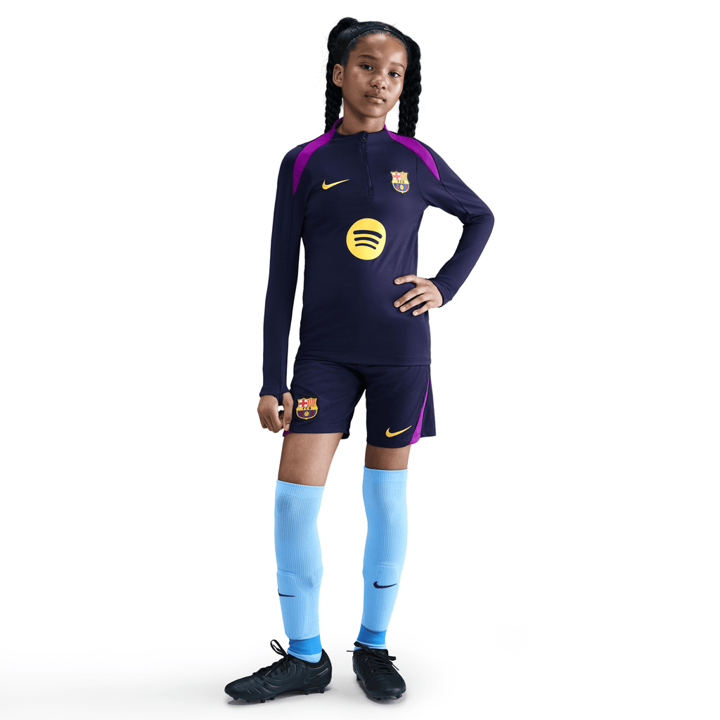 Nike FC Big Kids' Barcelona Strike Dri-FIT Soccer Drill Top product image 1, provided for visual reference and product