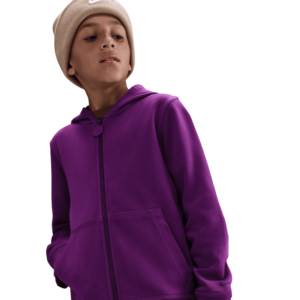 Nike Big Kids' FC Barcelona Club Full-Zip Hoodie product image 3, provided for visual reference and product detail review