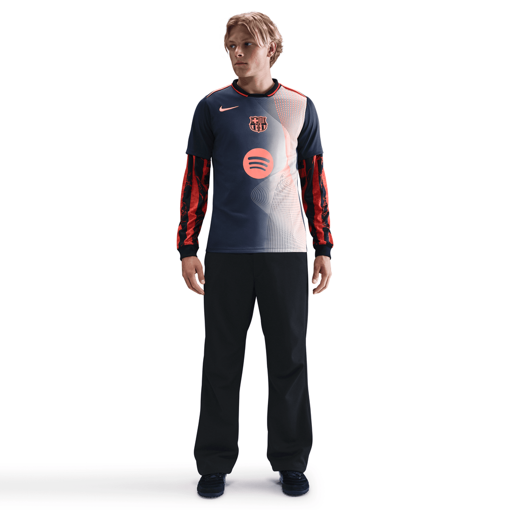 Nike FC Barcelona Academy Pro Third Dri-FIT Soccer Pre-Match Top Jersey product image 1, provided for visual reference and