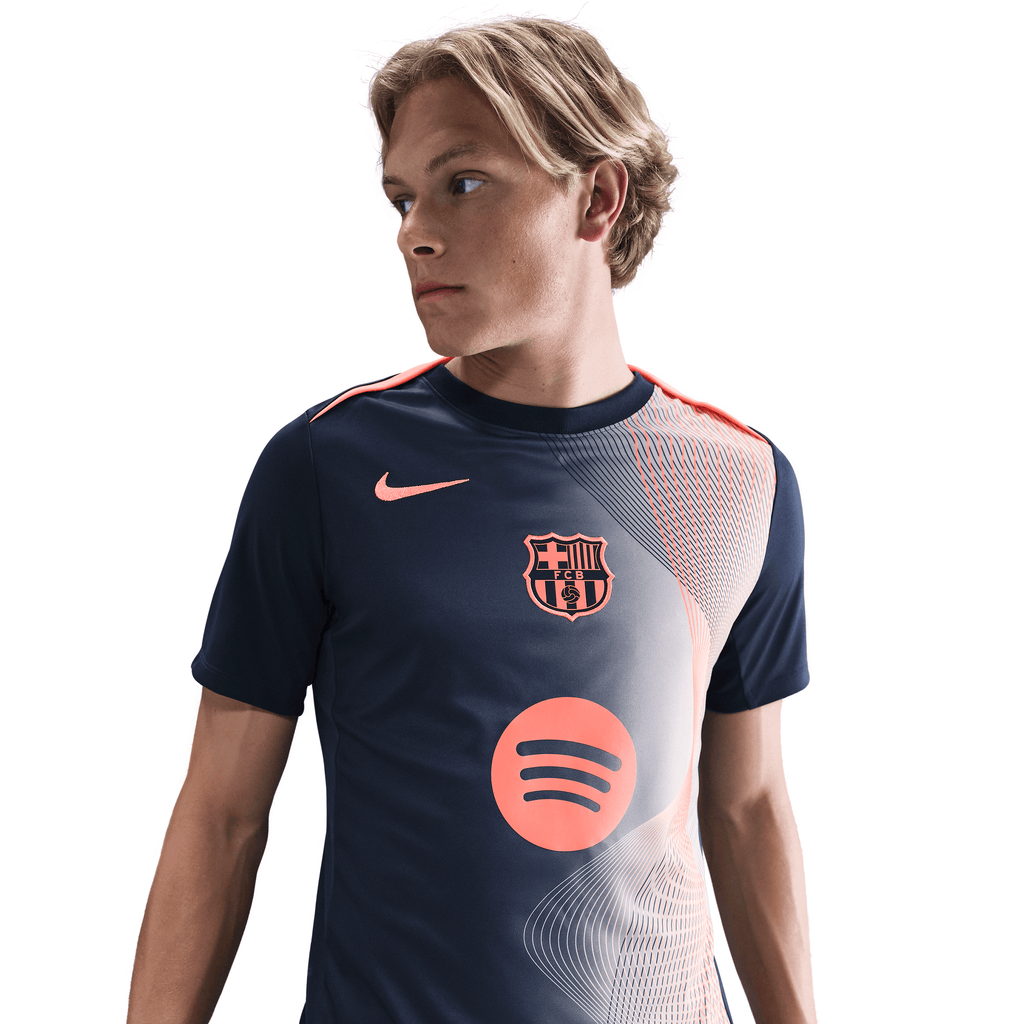 Nike FC Barcelona Academy Pro Third Dri-FIT Soccer Pre-Match Top Jersey product image 2, provided for visual reference and