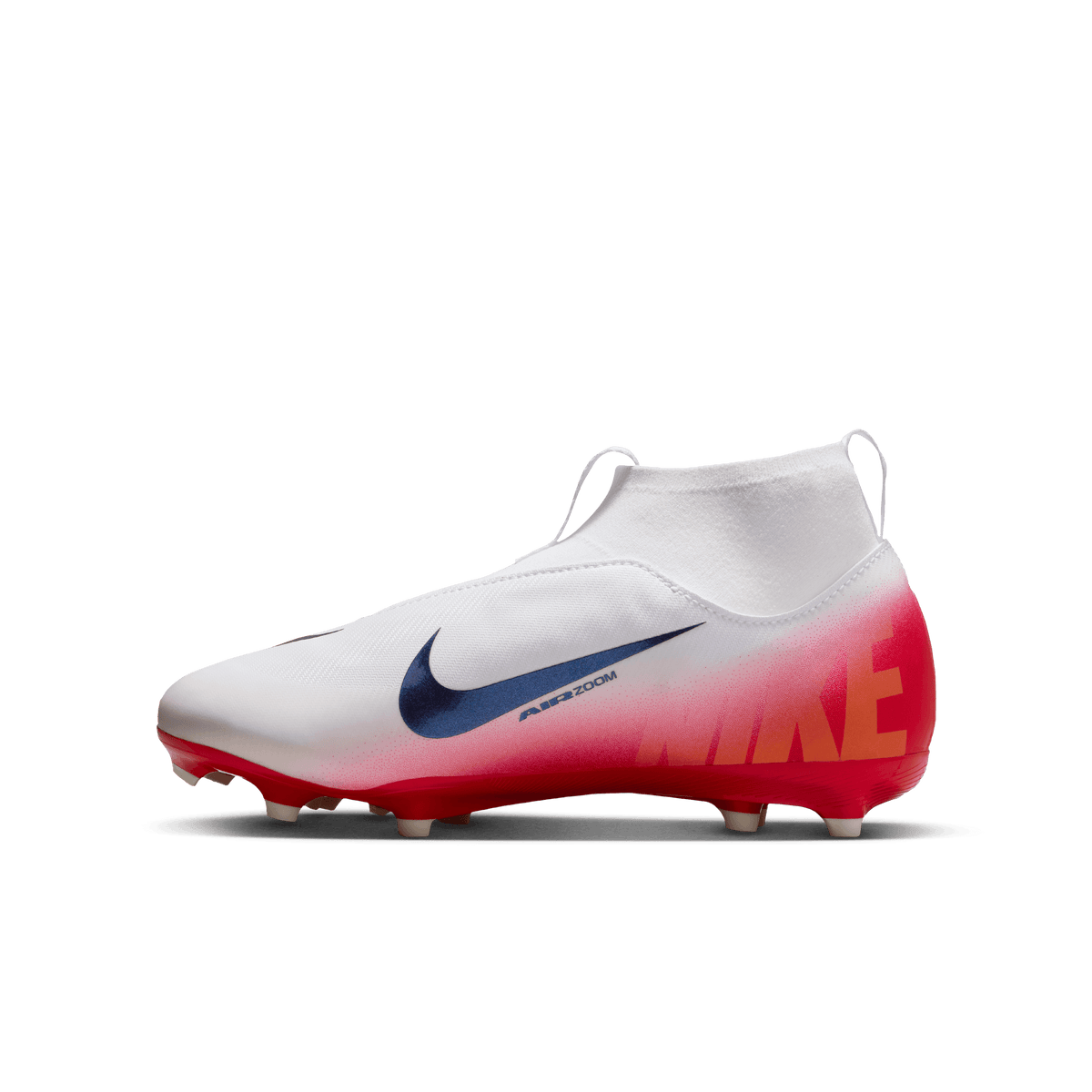 Nike Jr. Mercurial Superfly 10 Academy LV8 Big Kids' FG-University Red/dark Obsidian product image 2, provided for visual