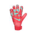 Nike Match Jr. Big Kids' Goalkeeper Gloves-Ember Glow/Aurora Green product image 1, provided for visual reference and