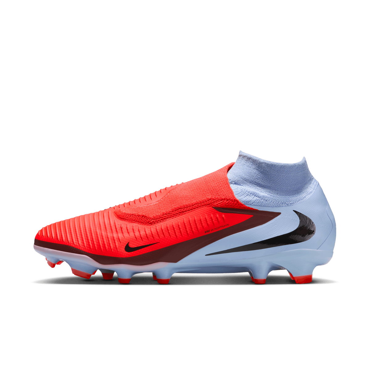 Nike Phantom 6 High Pro Firm-Ground Soccer Cleats-Royal Tint/bright Crimson product image 2, provided for visual reference