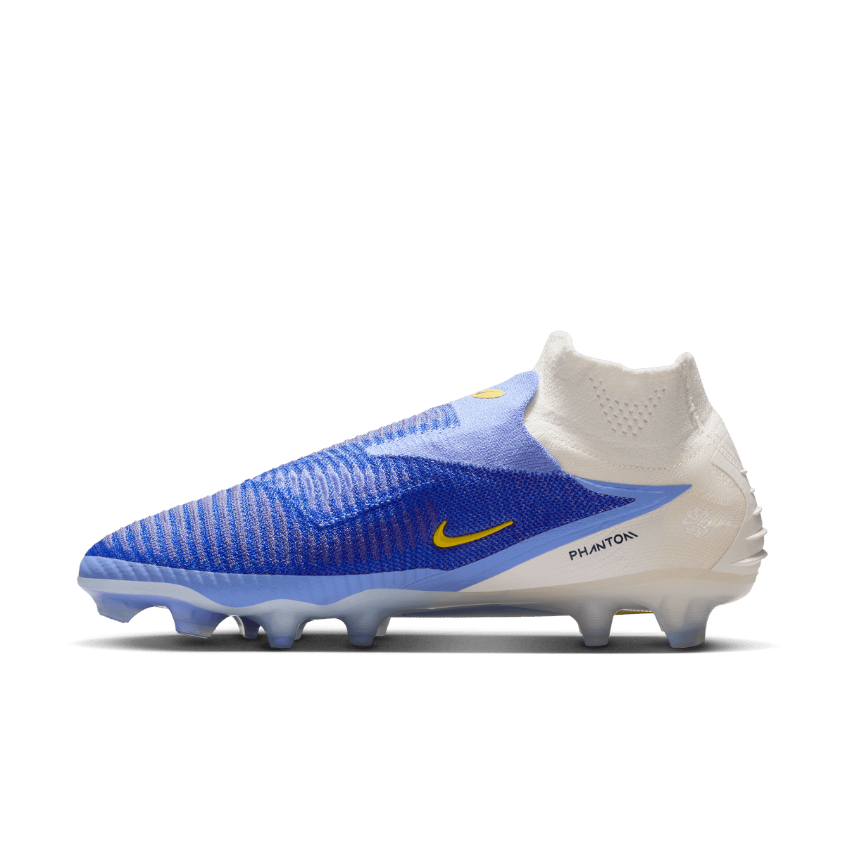 Nike Phantom 6 High Elite Firm-Ground Soccer Cleats-RACER BLUE/DARK OBSIDIAN product image 2, provided for visual reference