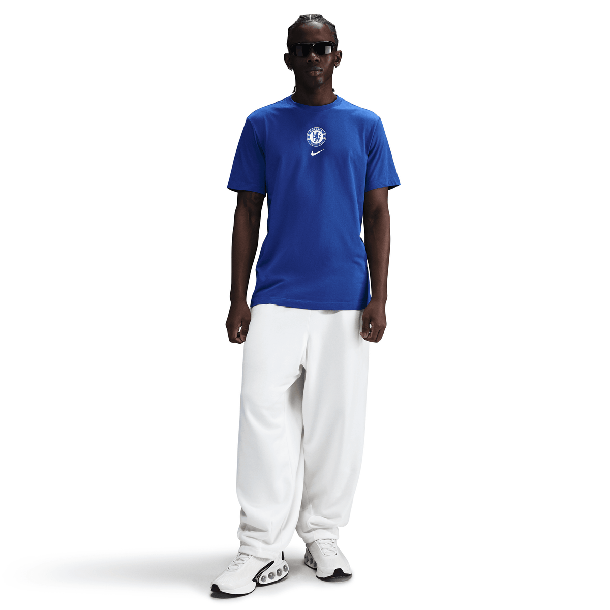 Nike Men Chelsea FC Mini Crest T-Shirt-Blue product image 2, provided for visual reference and product detail review