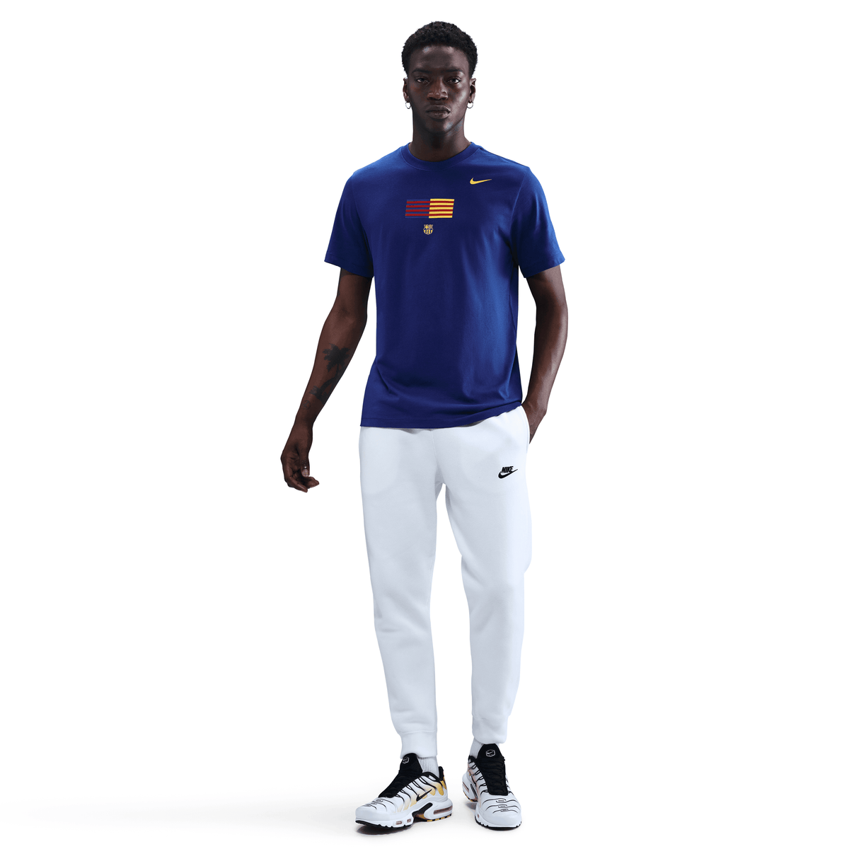 Nike FC Barcelona Men Soccer T-Shirt product image 1, provided for visual reference and product detail review
