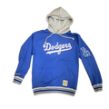 Mitchell & Ness Los Angeles Dodgers QTP There & Back Fleece Hoodie Vintage Logo product image 1, provided for visual