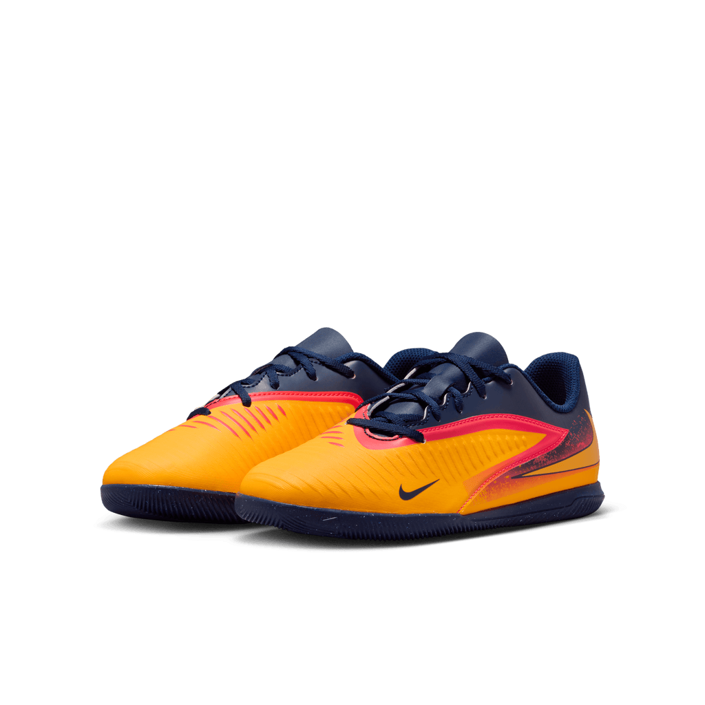 Nike Jr. Phantom 6 Low Club "Erling Haaland IC-Laser Orange/lemon Venom-blue Void product image 3, provided for visual