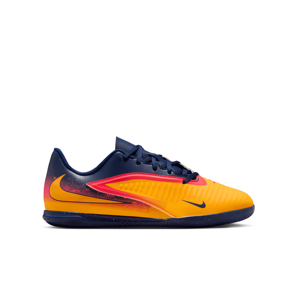 Nike Jr. Phantom 6 Low Club "Erling Haaland IC-Laser Orange/lemon Venom-blue Void product image 1, provided for visual