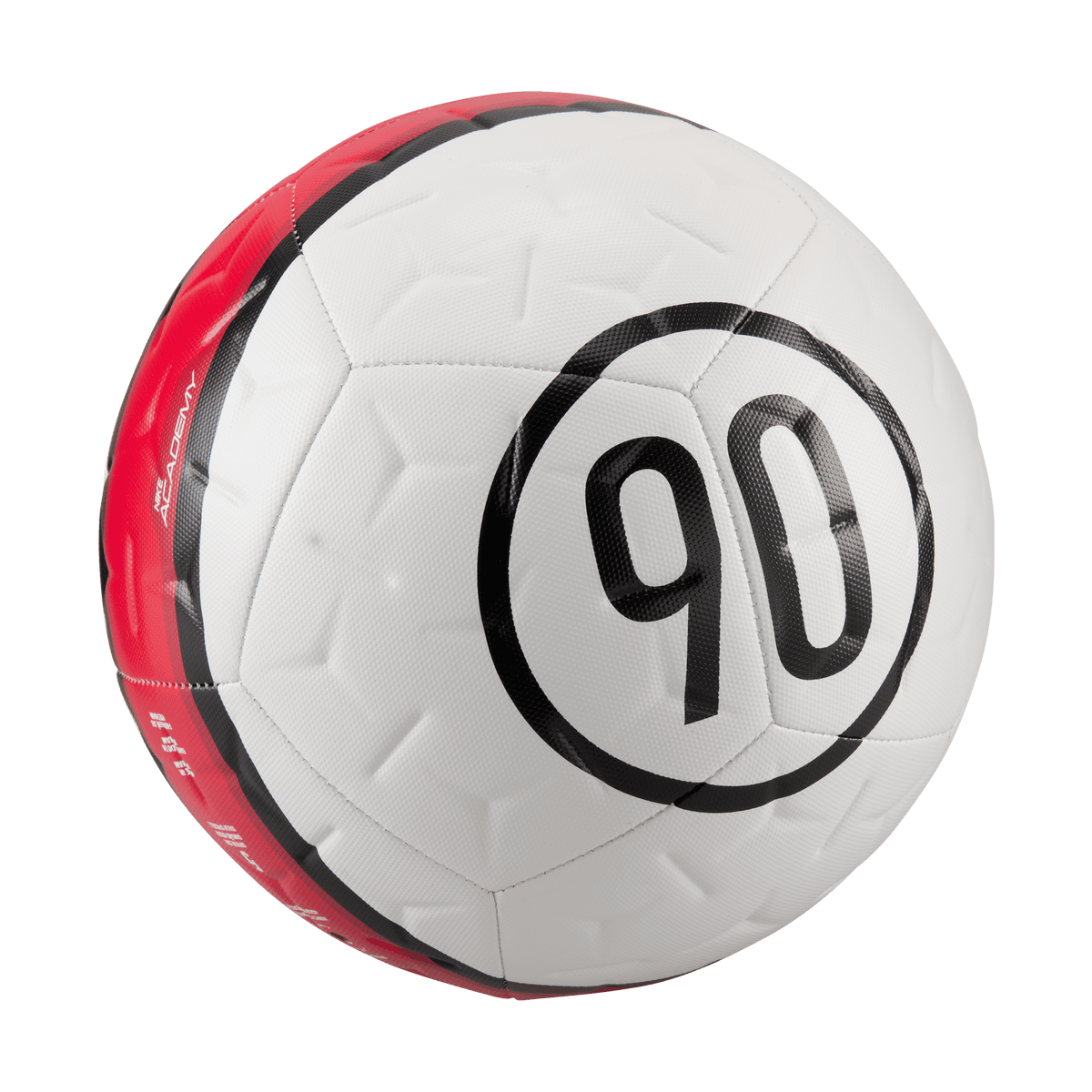 Nike Academy T90 Soccer Ball- White/black/red/black product image 1, provided for visual reference and product detail review