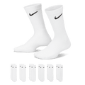 Nike Everyday Kid's Cushioned Crew Socks (6 Pairs)-White product image 1, provided for visual reference and product detail