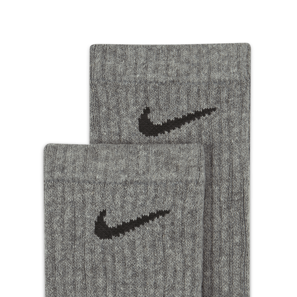Nike Everyday Cushioned Training Crew Socks (6 Pairs)-Heather Grey product image 2, provided for visual reference and
