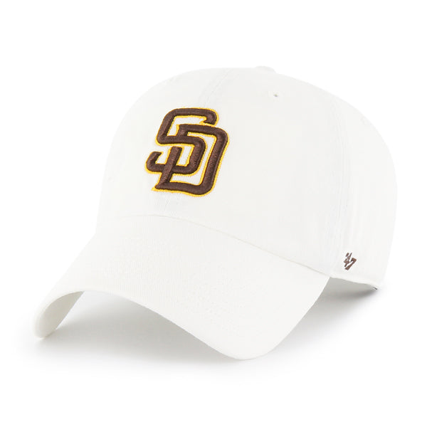 San Diego Padres 47 Brand White Clean Up Adjustable Dad Hat product image 1