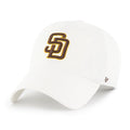 San Diego Padres 47 Brand White Clean Up Adjustable Dad Hat product image 1