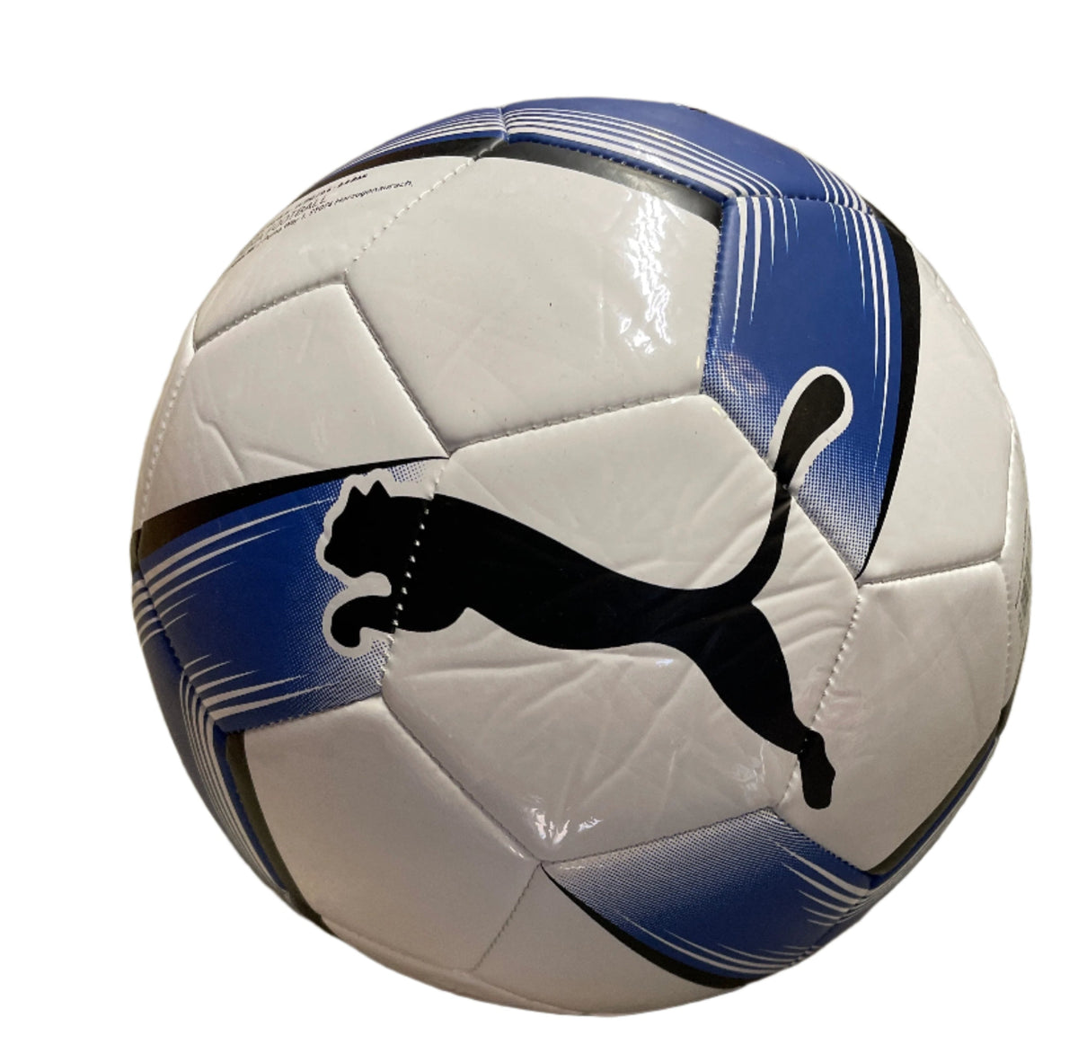 Puma Prestige Soccer Ball-White/Team Royal product image 1, provided for visual reference and product detail review