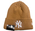 New Era New York Yankees Color Pack Cuffed Knit- Khaki product image 1, provided for visual reference and product detail