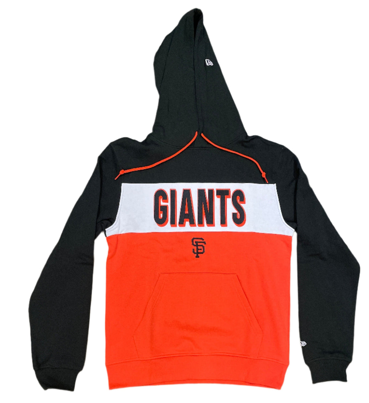New Era Men San Francisco Giants Hoodie-Orange/Black product image 1, provided for visual reference and product detail review