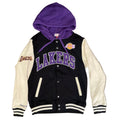 Mitchell & Ness Los Angeles Lakers Courtside Fleece Full-Snap Jacket product image 1, provided for visual reference and