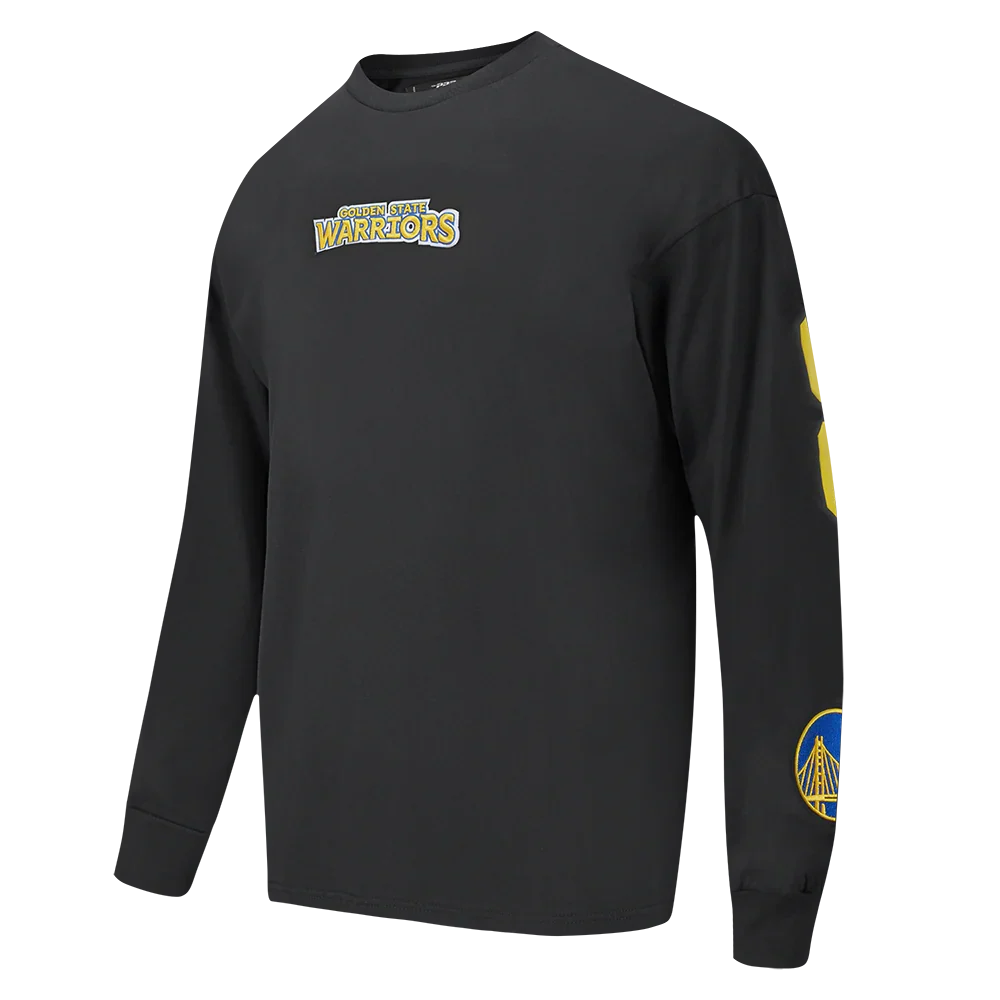 Pro Standard Golden State Warriors Wingspan LS T-Shirt - Black product image 3, provided for visual reference and product