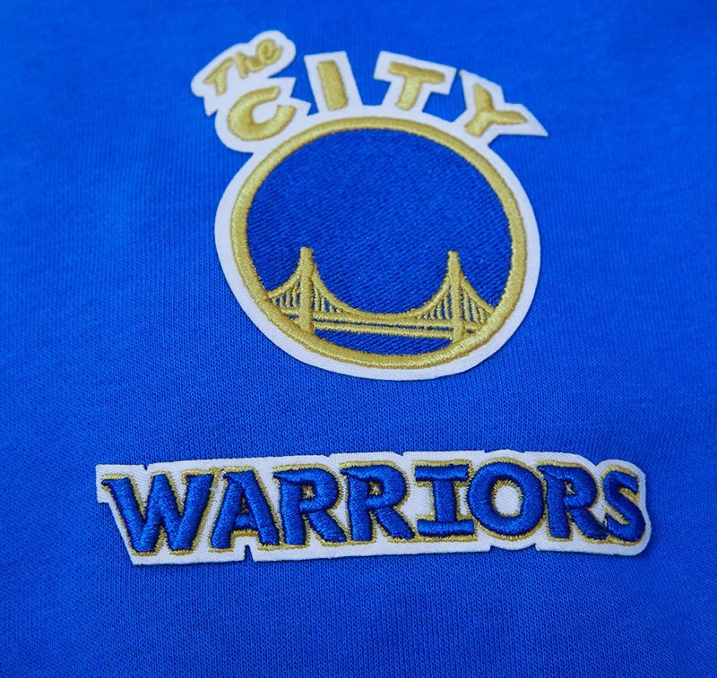 NBA GOLDEN STATE WARRIORS CLASSIC Women CROPPED PULLOVER HOODIE product image 4, provided for visual reference and product