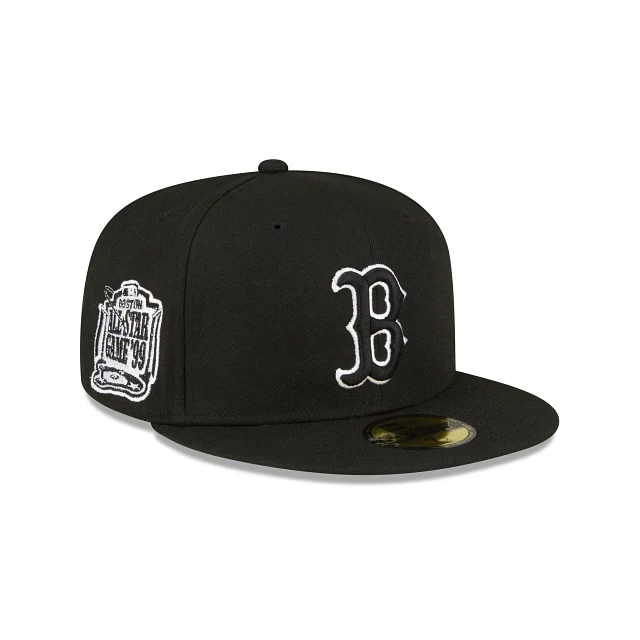 New Era Boston Red Sox Side Patch 1999 All-Star Game 59Fifty Fitted Hat-Black/White product image 1, provided for visual