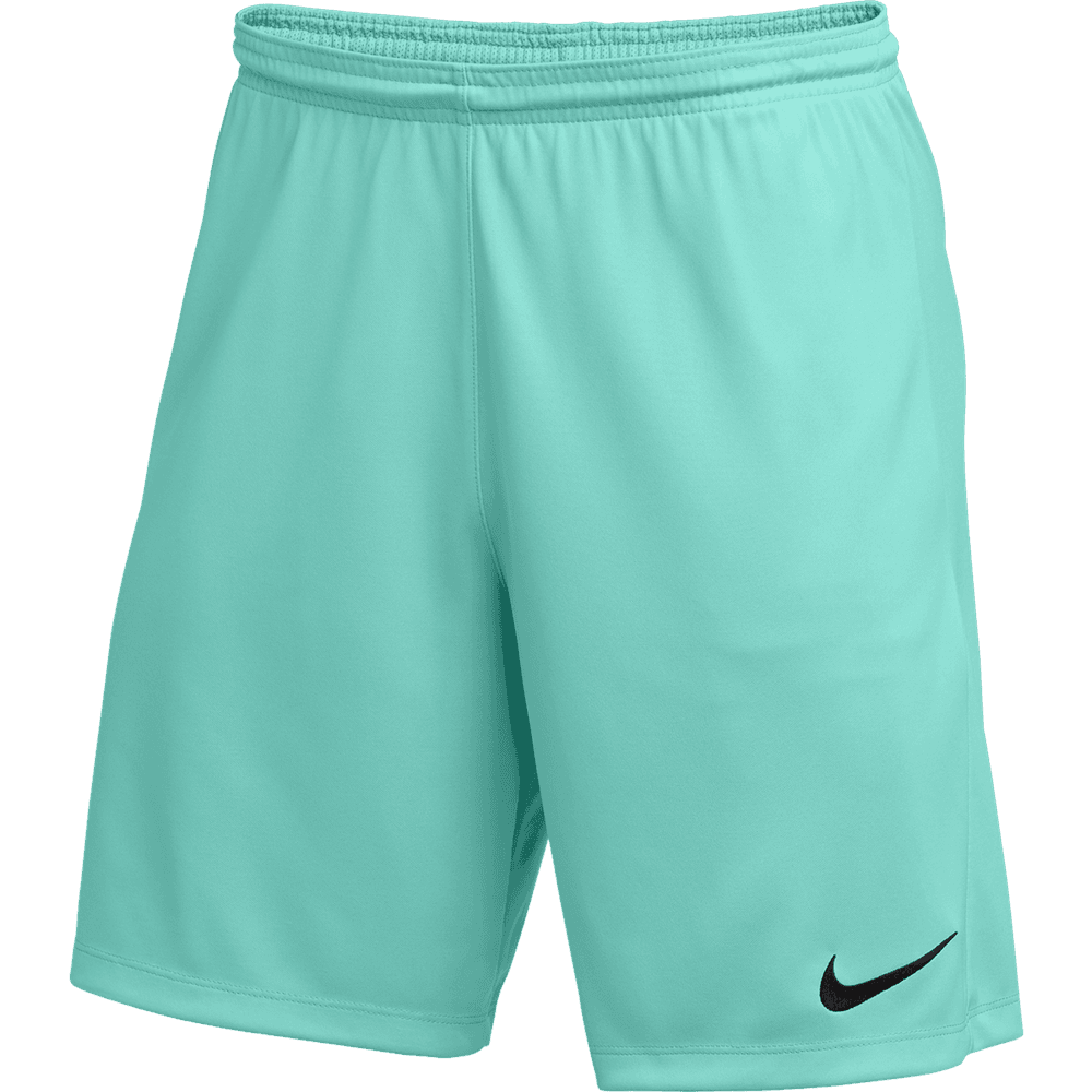 Nike Men Dri-FIT Park III Shorts - Hyper Turq/Black product image 1, provided for visual reference and product detail review
