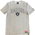 New Era Men Las Vegas Raiders Pinstripe T-Shirt product image 1, provided for visual reference and product detail review