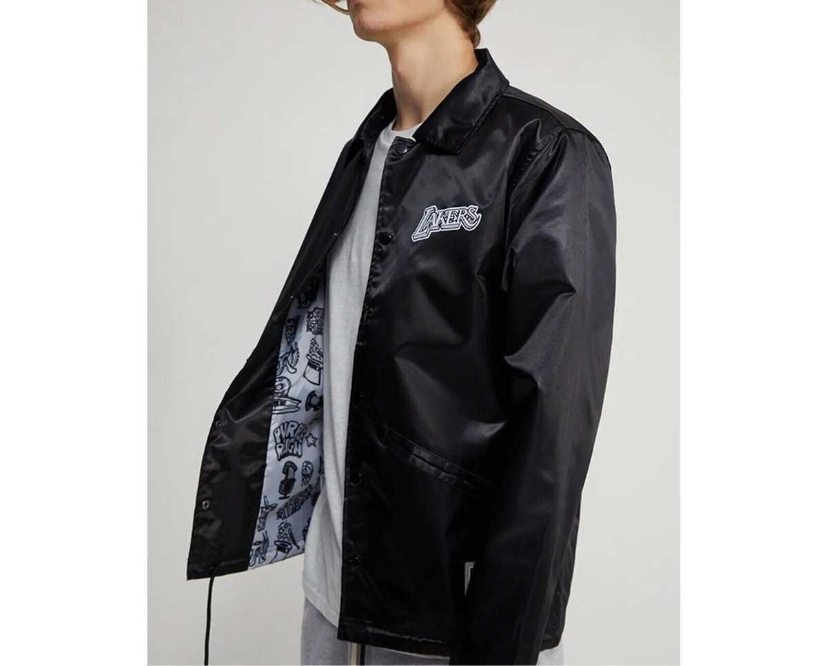 Los Angeles Lakers Mitchell & Ness NBA Doodle Coaches Jacket product image 1