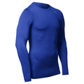 Champro Youth Lightning Long Sleeve Compression Shirt-Royal product image 1, provided for visual reference and product