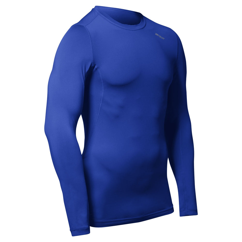 Champro Youth Lightning Long Sleeve Compression Shirt-Royal product image 1, provided for visual reference and product