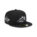 New Era Colorado Rockies Side Patch 2021 All-Star Game 59fifty Fitted Hat-Black/White product image 1, provided for visual